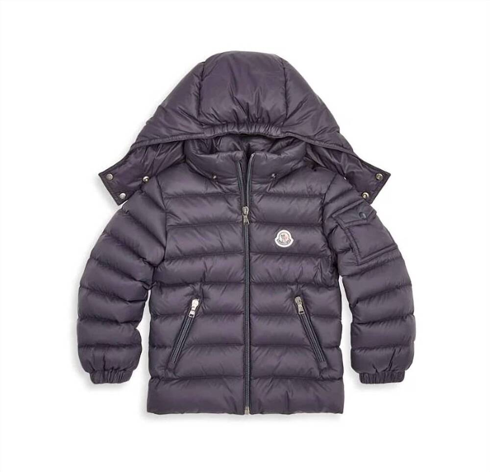NEW MONCLER girls' jules down puffer jacket in navy